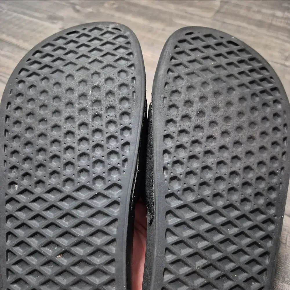 Vans Shoes Slides La Costa Pride Mens 7 Black Rainbow Nubuck Slip On VN0A5HF5AN8